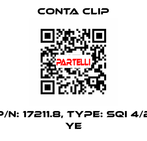 P/N: 17211.8, Type: SQI 4/2 YE Conta Clip