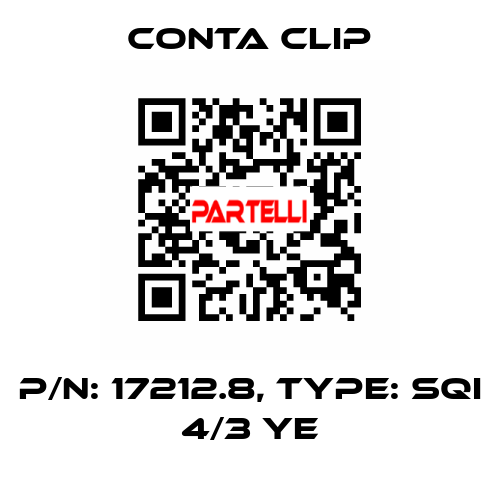 P/N: 17212.8, Type: SQI 4/3 YE Conta Clip