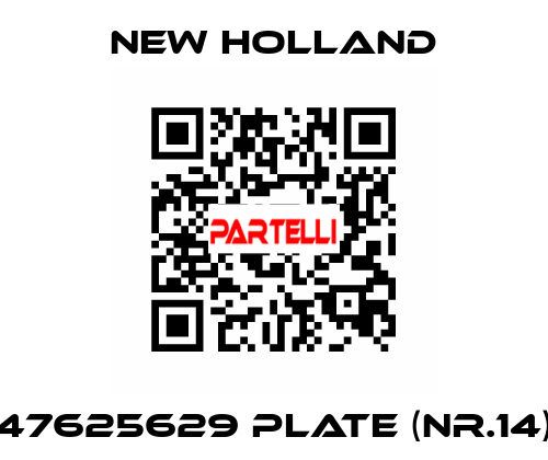 47625629 plate (nr.14) New Holland