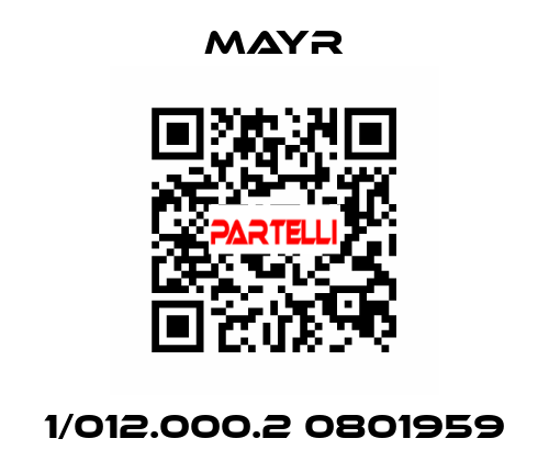 1/012.000.2 0801959 Mayr