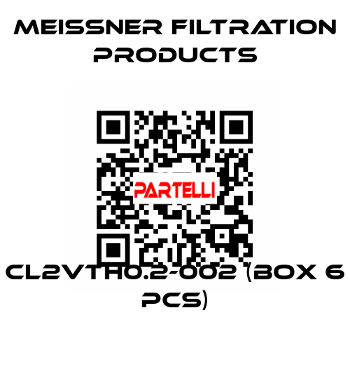 CL2VTH0.2-002 (Box 6 pcs) Meissner Filtration Products