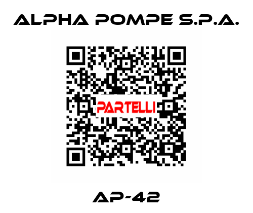 AP-42 Alpha Pompe S.P.A.
