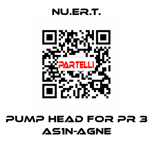 pump head for PR 3 AS1N-AGNE NU.ER.T.