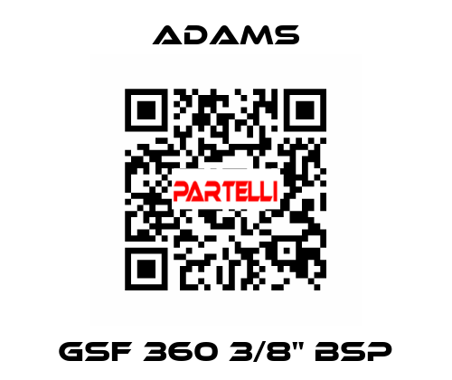 GSF 360 3/8" BSP ADAMS