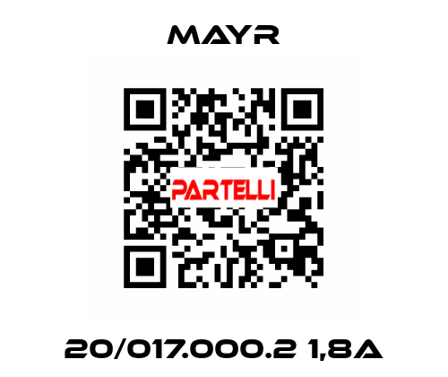 20/017.000.2 1,8A Mayr
