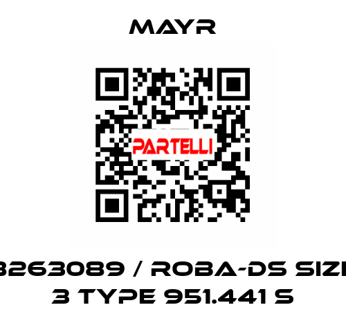 8263089 / ROBA-DS Size 3 Type 951.441 S Mayr