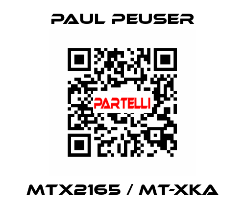 MTX2165 / MT-XKA PAUL PEUSER
