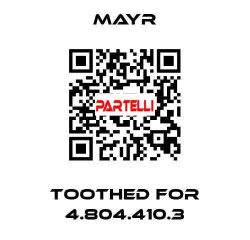toothed for 4.804.410.3 Mayr