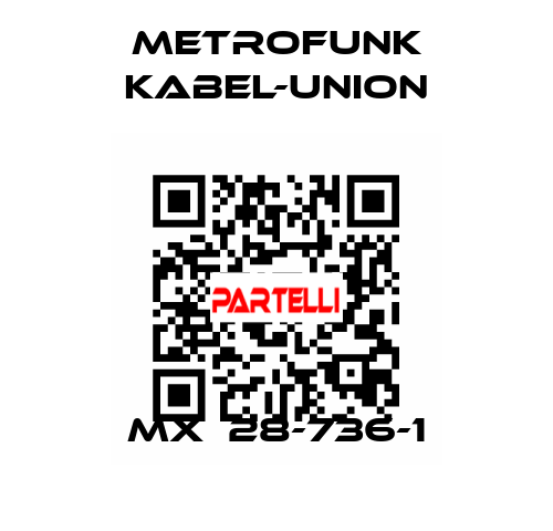 MX  28-736-1 METROFUNK KABEL-UNION
