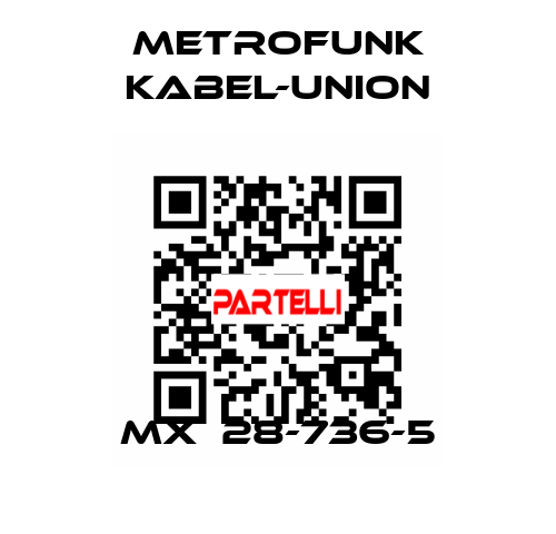 MX  28-736-5 METROFUNK KABEL-UNION