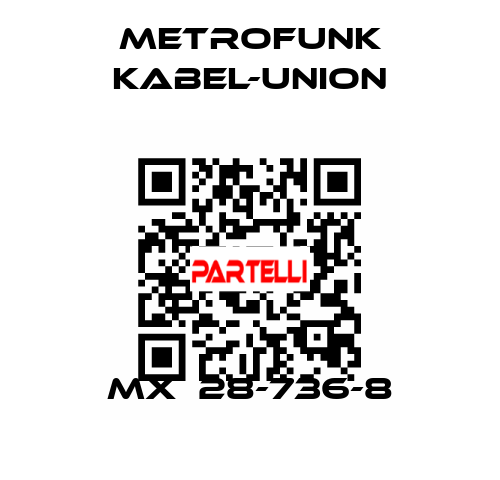 MX  28-736-8 METROFUNK KABEL-UNION