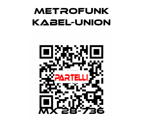 MX 28-736 METROFUNK KABEL-UNION
