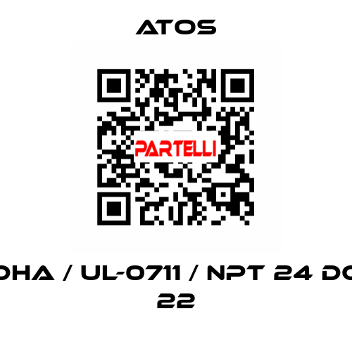 DHA / Ul-0711 / NPT 24 DC 22 Atos