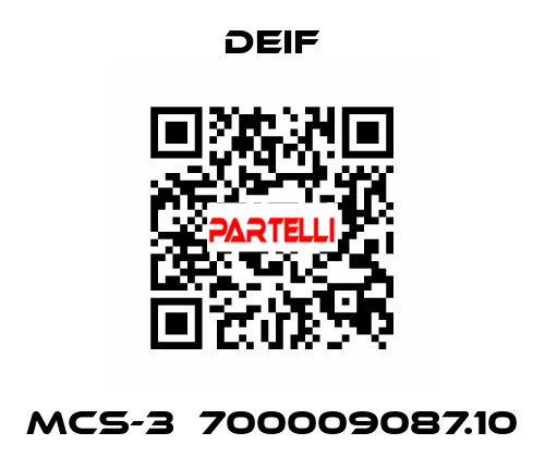 MCS-3  700009087.10 Deif