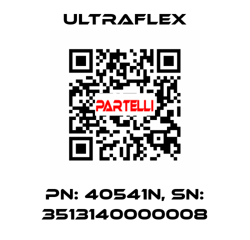 pn: 40541N, sn: 3513140000008 Ultraflex