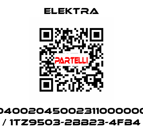04002045002311000000 / 1TZ9503-2BB23-4FB4 ELEKTRA
