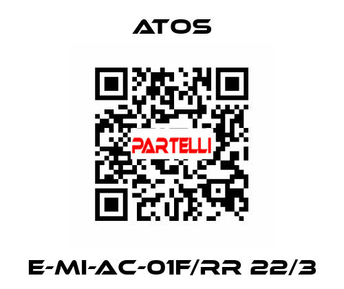 E-MI-AC-01F/RR 22/3 Atos
