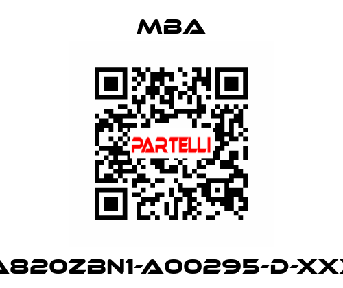 MBA820ZBN1-A00295-D-XXXXX MBA