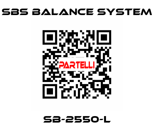SB-2550-L SBS BALANCE SYSTEM