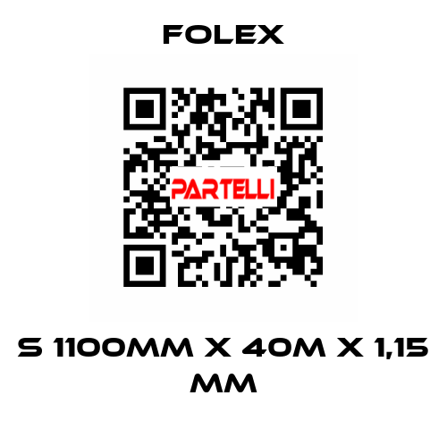 S 1100mm x 40m x 1,15 mm Folex