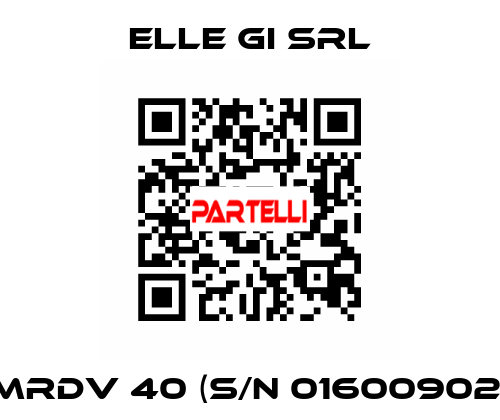 MRDV 40 (S/N 01600902) ELLE GI SRL