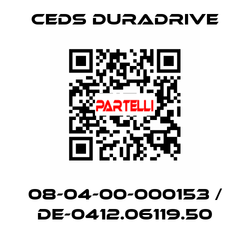 08-04-00-000153 / DE-0412.06119.50 Ceds Duradrive