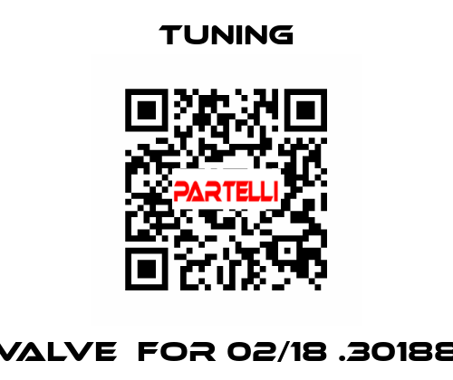 Valve  for 02/18 .30188 Tuning