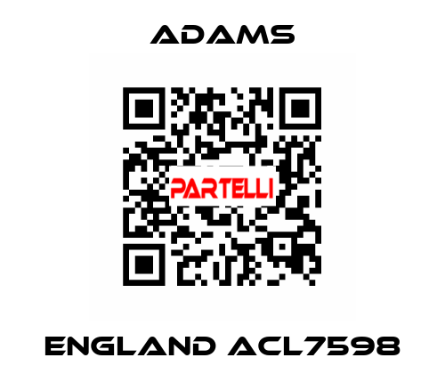 ENGLAND ACL7598 ADAMS
