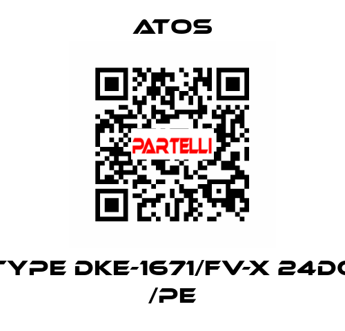 Type DKE-1671/FV-X 24DC /PE Atos
