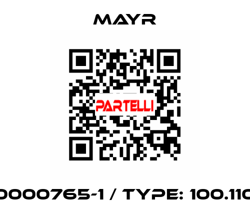 0000765-1 / Type: 100.110 Mayr