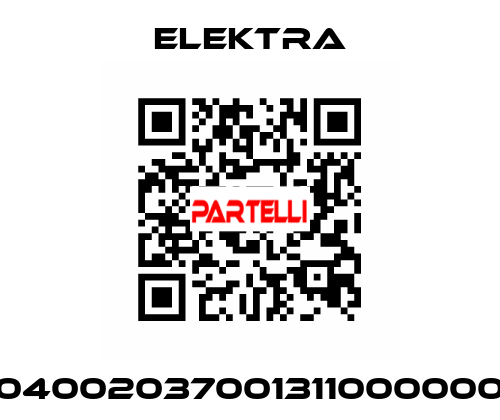 04002037001311000000 ELEKTRA