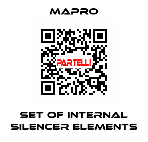 set of internal silencer elements Mapro