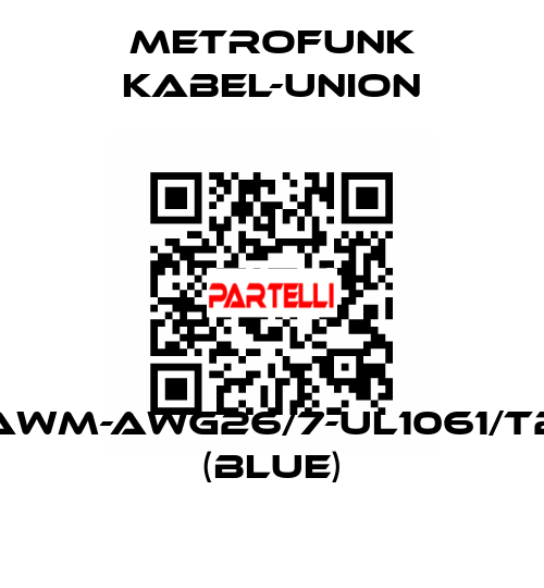 AWM-AWG26/7-UL1061/T2 (blue) METROFUNK KABEL-UNION