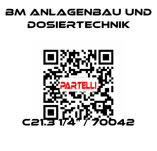 C21.3 1/4" / 70042 BM Anlagenbau und Dosiertechnik