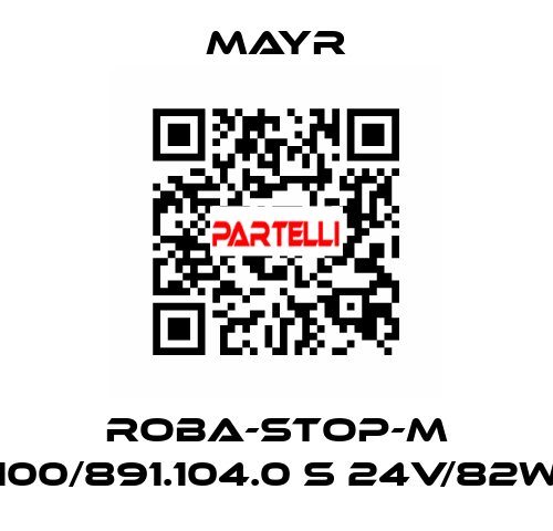 ROBA-STOP-M 100/891.104.0 S 24V/82W Mayr