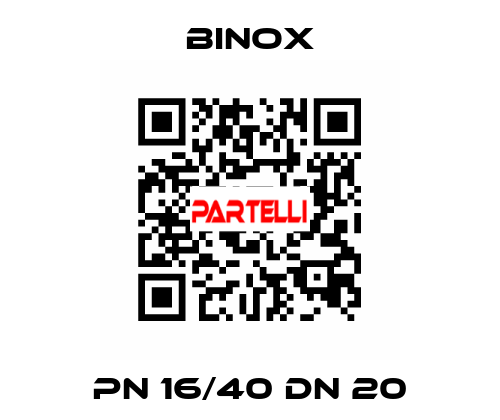 PN 16/40 DN 20 Binox
