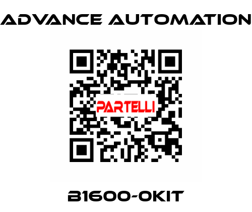B1600-0KIT Advance Automation