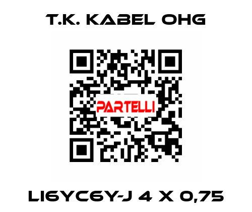 LI6YC6Y-J 4 x 0,75 T.K. Kabel oHG