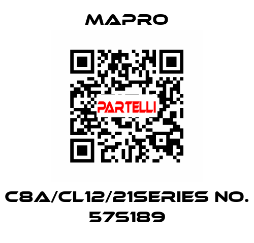 C8A/CL12/21Series no. 57S189 Mapro
