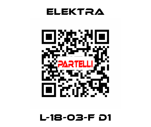 L-18-03-F D1 ELEKTRA