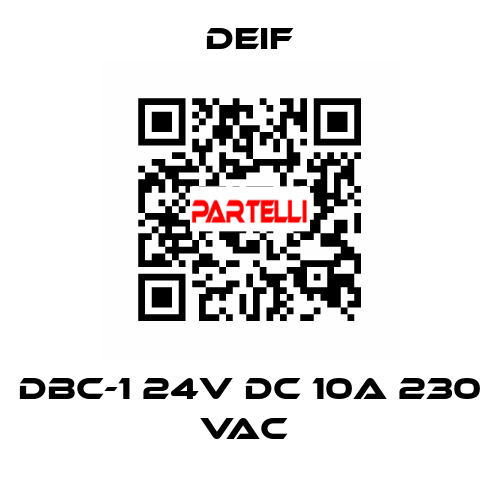 DBC-1 24V DC 10A 230 VAC  Deif