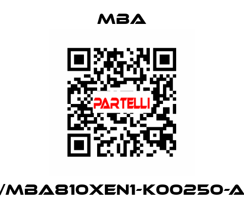 1213340/MBA810XEN1-K00250-A-XXXXX MBA