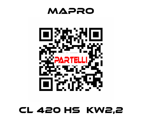 CL 420 HS  kW2,2 Mapro