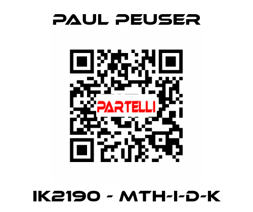 IK2190 - MTH-I-D-K PAUL PEUSER