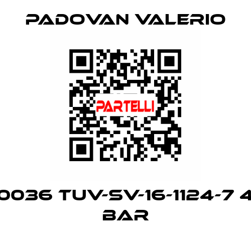 0036 TUV-SV-16-1124-7 4 bar PADOVAN VALERIO