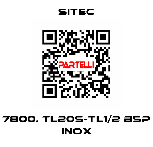 7800. TL20S-TL1/2 BSP inox SITEC