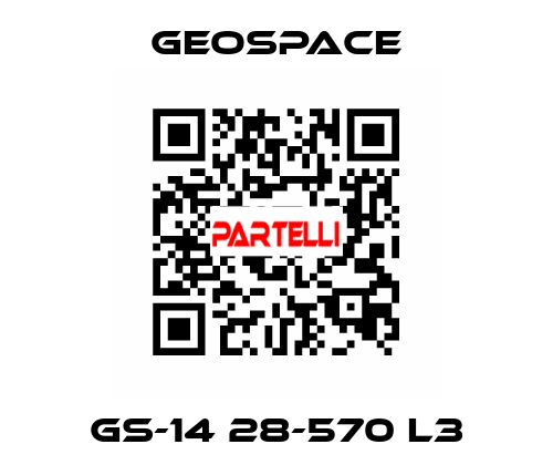 GS-14 28-570 L3 GeoSpace