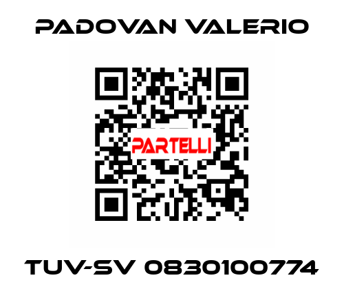 TUV-SV 0830100774 PADOVAN VALERIO
