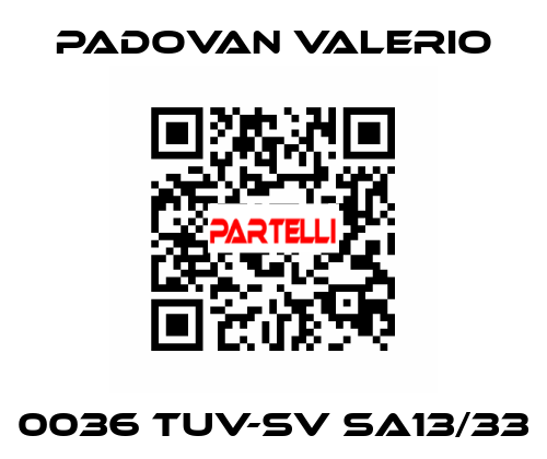 0036 TUV-SV SA13/33 PADOVAN VALERIO