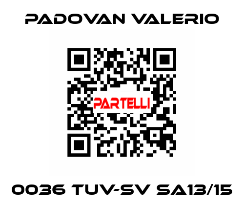 0036 TUV-SV SA13/15 PADOVAN VALERIO